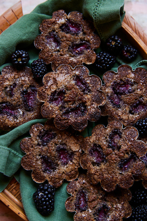 Blackberry-Buckwheat Financiers