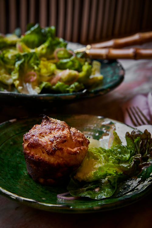 Classic Gougères with Little Gems Salad