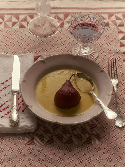 Red Wine Poached Pears