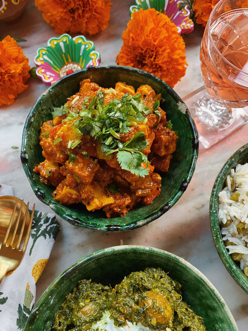 Paneer Jalfrezi with Red & Green Bellpeppers