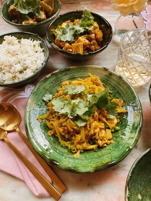 Patta Gobi with Peas (Cabbage)