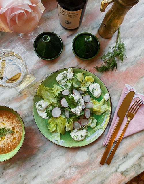 Lettuce & Arugula Salad with Yogurt Dressing