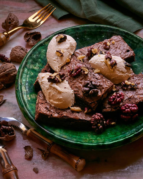 Red Walnut Brownies