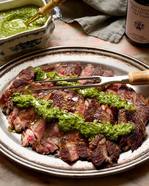 Grilled Ribeye with Chimichurri