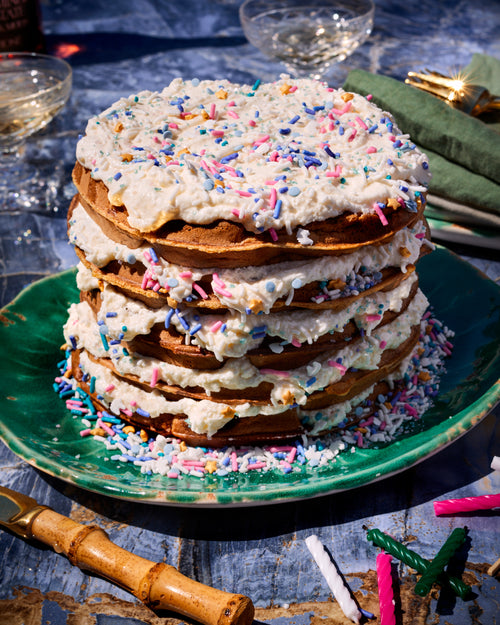 Dark Rye Waffle Cake