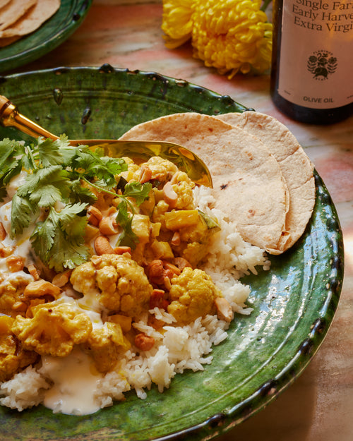 Roasted Cauliflower Korma with Cashew Cream