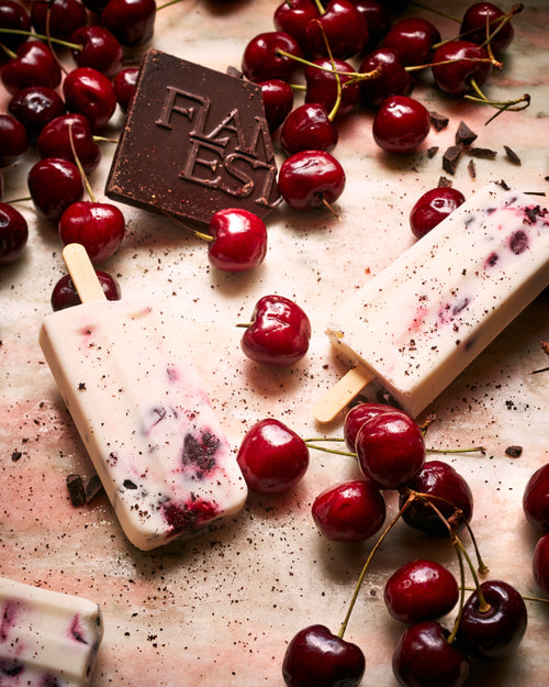 Sumac Cherry Cheesecake Pops