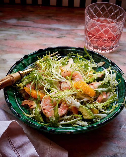 Frisée, Avocado & Shrimp Salad