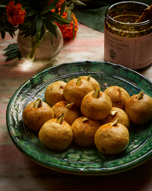 Morita Chile Cashew  Butter Ladoos