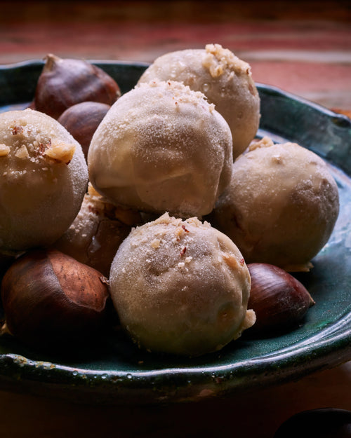 Vanilla Bean Chestnut Truffles