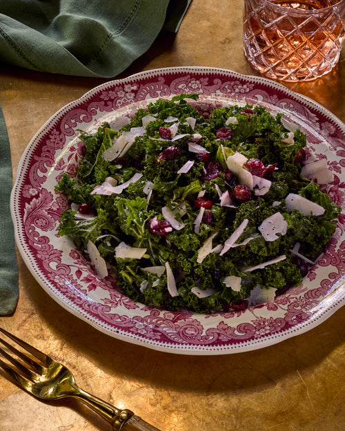 Kale Salad with Cranberries & Parmesan