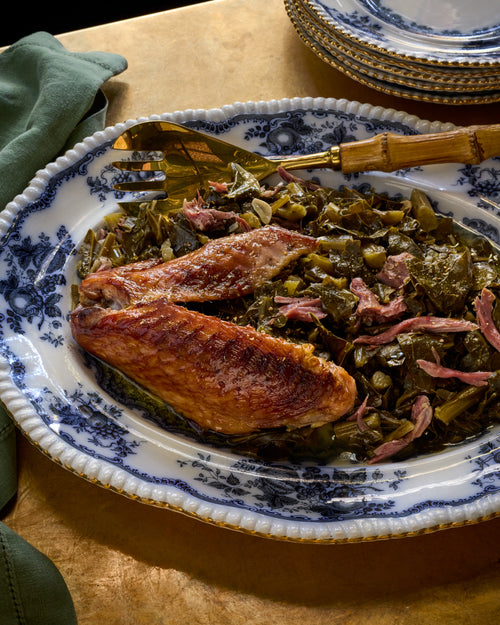 Collard Greens with Smoked Turkey Wing