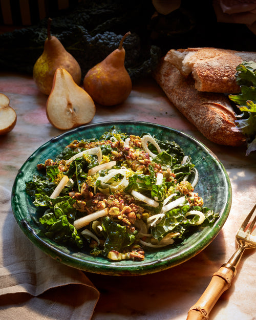 Pear, Pistachio & Kale Slaw