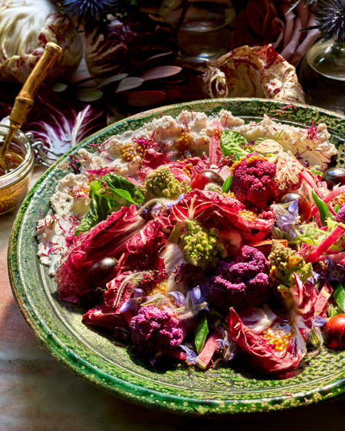 Psychedelic Radicchio with Cultured Mustard Seed Dressing