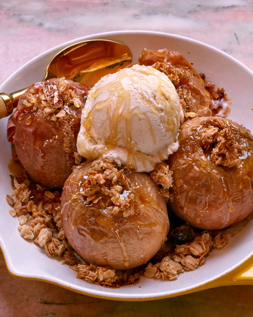 Baked Apples & Ice Cream