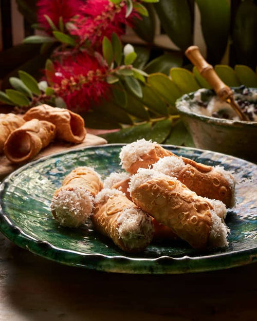 Coconut Plantain Cannoli