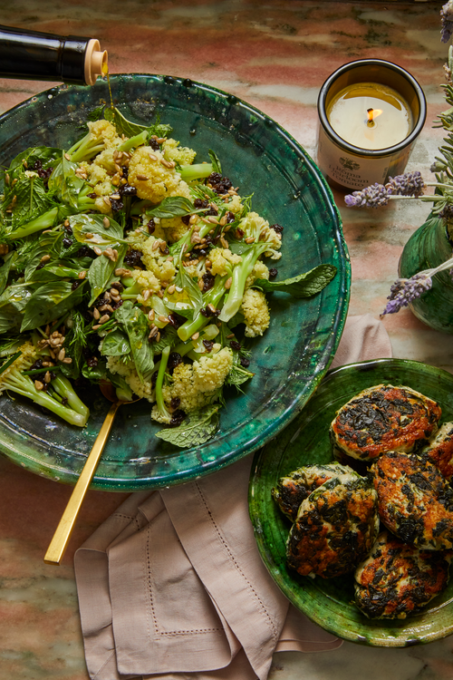 Cauliflower Salad with Turkey Kofta