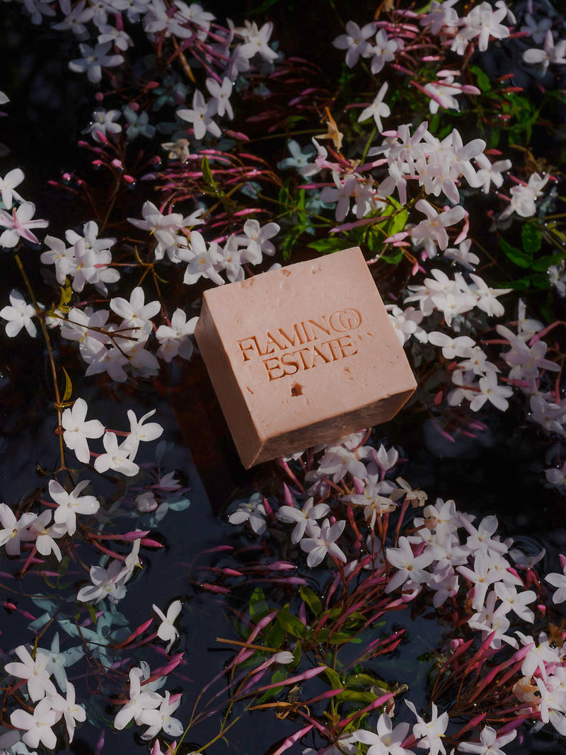 Night Blooming Jasmine & Damask Rose Soap Brick - Flamingo Estate